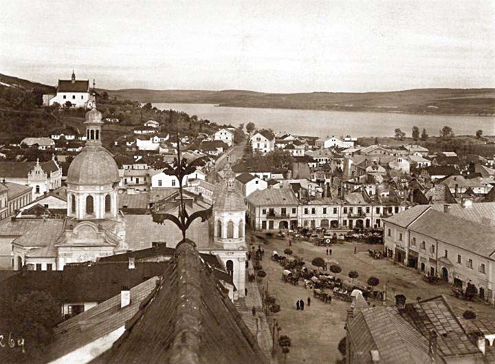Berezhany. Panorama of the city