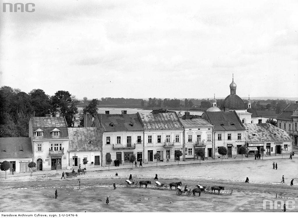 Horodok. Panorama of the market