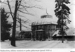 Радехов. Стеклянная оранжерея в парке, 1939 год
