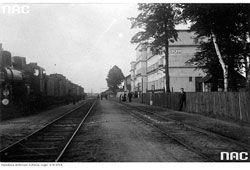 Сокаль. Панорама железнодорожной станции, 1933 год