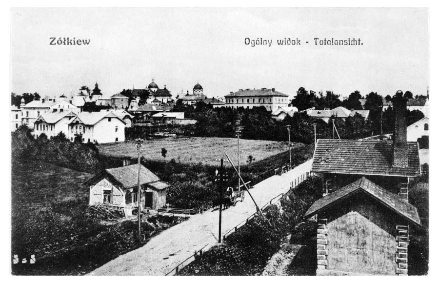 Zhovkva. Panorama of the city, 1914